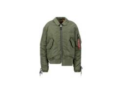 Bomberjacke ALPHA INDUSTRIES "Alpha Industries Women - Bomber Jackets CWU MA-1 Bomber TC Wmn" Gr. L, grün (sage, grün), Damen, Shell/Lining: 100% Nylon, Filling: 100% Polyester, Jacken von Alpha Industries