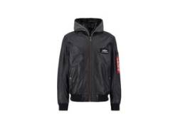 Lederjacke ALPHA INDUSTRIES "Alpha Industries Men - Leather & Vegan Jackets" Gr. XL, schwarz (black) Herren Jacken von Alpha Industries