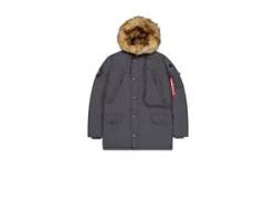 Winterjacke ALPHA INDUSTRIES "Alpha Industries Men - Cold Weather Jackets Polar Jacket" Gr. 3 XL, grau (vintage grey) Herren Jacken von Alpha Industries