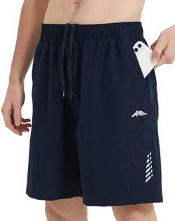 AlpinePulse Kurze Hosen Herren mit Reißverschlusstasche schnelltrocknende Sporthose Herren Kurz leichte Shorts Herren robuste Laufhose Herren Kurz von AlpinePulse