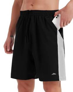 AlpinePulse Sporthose Herren Kurz Laufhose Herren Schnelltrockende Sport Shorts Herren Trainingshose mit Reißverschlusstasche Kurze Hosen Herren von AlpinePulse