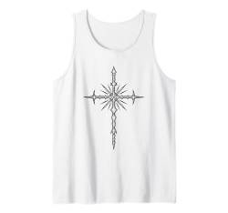 Alternative Mall Goth Grunge Gothic Radiant Cross Tank Top von Alt Grunge Emo Egirl Eboy Goth Aesthetic Graphic