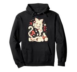 Weihnachten Katze Mädchen Anime Waifu Kawaii Japan Urlaub niedlich Pullover Hoodie von Alternative Christmas Manga Japan Anime Woman co.