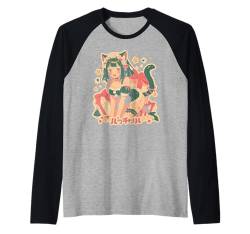 Weihnachten Katze Mädchen Anime Waifu Kawaii Japan Urlaub niedlich Raglan von Alternative Christmas Manga Japan Anime Woman co.