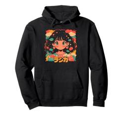 Anime Girl Waifu Cute Alt Aesthetic mit Obst, Erdbeer-Pastellfarben Pullover Hoodie von Alternative Sweet Manga Japan Anime Woman