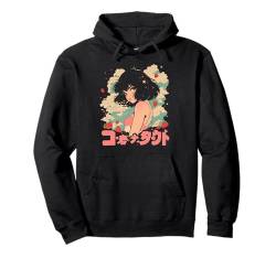 Anime Girl Waifu Cute Alt Aesthetic mit Obst, Erdbeer-Pastellfarben Pullover Hoodie von Alternative Sweet Manga Japan Anime Woman