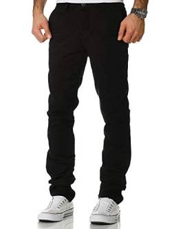 Amaci&Sons Herren Regular Slim Strech Chino Hose Fit 7009-10 Schwarz W33/L30 von Amaci&Sons