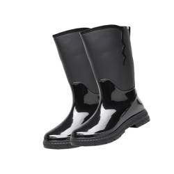 Amagogo Damen-Gummistiefel, Regenschuhe, wasserdichtes Schuhwerk, Arbeitsstiefel für regnerische Tage, tragbare, rutschfeste Regenstiefel, Gartenstiefel für, 36 von Amagogo