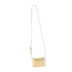 Amagogo Kartengeldbörse, Trendiger Kartenhalter, Verstellbarer Schultergurt, Mini-Crossbody-Geldbörse, Gold von Amagogo