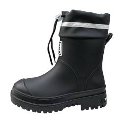 Amagogo Regenstiefel für Damen, Regenschuhe, wasserdicht, für die Arbeit, Gartenschuhe, vielseitige Regenstiefel, wadenlange Regenstiefel zum Angeln, Reisen, für 35 bis 36 Eu von Amagogo