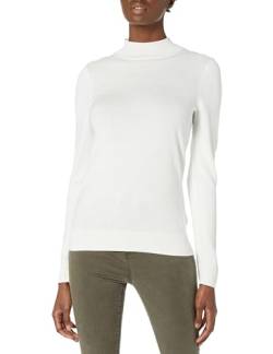 Amazon Essentials Damen Leichter Pullover mit Stehkragen (in Übergröße erhältlich), Elfenbein, S von Amazon Essentials