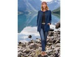 Fleecejacke AMBRIA Gr. 52, blau (jeansblau) Damen Jacken von Ambria