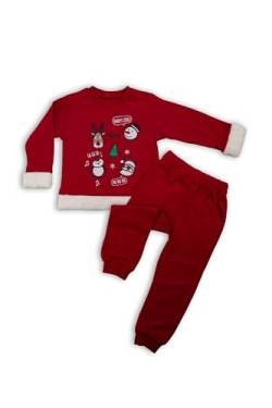 Amdrabola Weihnachten Kinderkleidung Set, Schlafanzug Langarm Baumwolle, für Mädchen, Jungen, Kinder, Kleinkind, code : 139 (4 Jahre) von Amdrabola