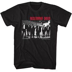 Reservoir Hunde T-Shirt Group Shot Erwachsene Kurzarm T-Shirt 90er Jahre Filme Grafik Tees, Schwarz, XL von American Classics