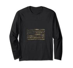 USA Camouflage Amerikanische Flagge Männer Frauen Kinder Jungen Mädchen US Langarmshirt von American Flag Gifts USA