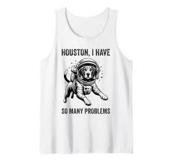 Dog Dad Mom Space – Houston Problem American Foxhound Tank Top von American Foxhound Gift for Men, Women, Dad & Mom