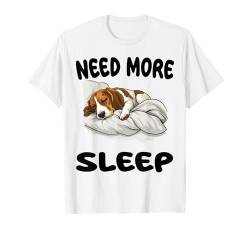 Niedlicher American Foxhound Need More Sleep Pyjama Nachthemd T-Shirt von American Foxhound Pajamas & Nightgown .Co