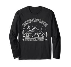 North Cascades National Park Erkunden Sie das Adventure Camp Mountain Langarmshirt von American Natural Outdoor Wilderness