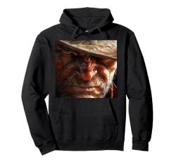 Cooler Cowboy Auge, Texas, Super Cowboy Pullover Hoodie von Amerika und Texas