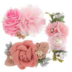 Amosfun 3st Haarspange Haarspange Haarspangen Für Damen Haarschmuck Für Damen Blumenclips Blumenhaarspangen Für Frauen Blumenklauenclips Frisch Metall Kind Krokodilklemme von Amosfun