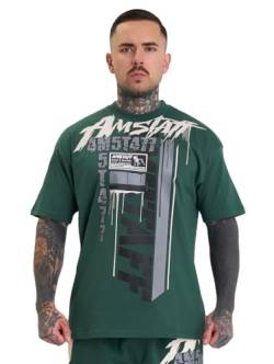 Amstaff Cary T-Shirt Green M von Amstaff