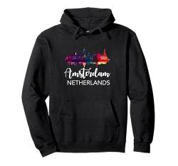 Amsterdam Souvenir Niederlande Skyline Holland Pullover Hoodie von Amsterdam Netherlands Souvenir Clothing Apparel