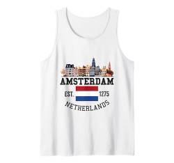 Amsterdam Souvenir Niederlande Skyline Holland Tank Top von Amsterdam Netherlands Souvenir Clothing Apparel