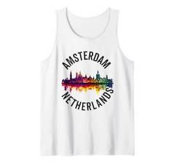 Amsterdam Souvenir Niederlande Skyline Holland Tank Top von Amsterdam Netherlands Souvenir Clothing Apparel