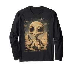 Alien Kopf Ancient Daumen Hoch Pyramide Sci-Fi Ägypten Langarmshirt von Ancient Antike Aliens Geschenk