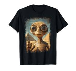 Alien Kopf Ancient Daumen Hoch Pyramide Sci-Fi Ägypten T-Shirt von Ancient Antike Aliens Geschenk