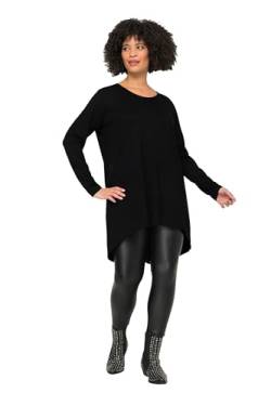 Angel of Style Damen große Größen Übergrößen Plus Size Longshirt, Bequeme Passform, Rundhals, Langarm schwarz 46 832033100-46 von Angel of Style