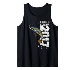 Angler Fisch Jahrgang 2017 geboren Geburtstag Zubehör Angeln Tank Top von Angeln und Zubehör Geschenke Shirts