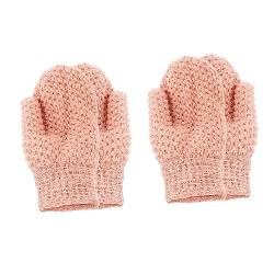 4 Stück doppelseitige Badehandschuhe Luffa-Schwamm Badehandschuh Peeling Handschuhe für Männer Schwämme abgestorbene Haut entfernen Körperbürstenhandschuhe Spa Wäscher Badetuch von Angoily