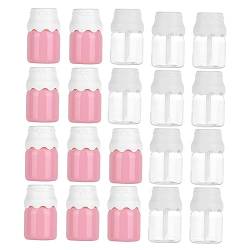 Angoily 20St Milchflasche Lipgloss Tube Klare Lipgloss-Tube Kosmetikbehälter klarer Lipgloss Lippenstift Lippenbalsam-Tuben Halter für Lipgloss tragbar Container Probe Lippenbalsam Tube von Angoily