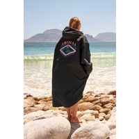 Hazey Wasserdichter Damen Surf-Poncho - Schwarz von Animal