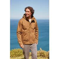 Padstow Bio-Baumwoll Herrenjacke - Hell Braun von Animal