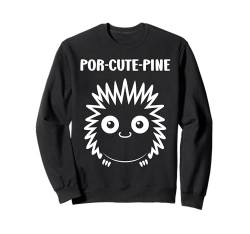 Humor Simple minimalist cute rodent cute Porcupine Sweatshirt von Animals Rodent minimalist Funny Porcupine