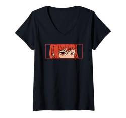 Damen Anime Zitat Lustig Japanisch Otaku Spruch Manga T-Shirt mit V-Ausschnitt von Anime Clothing Anime Men Women Boys Girls Kids