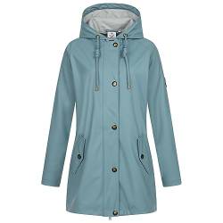 Ankerglut Damen Friesennerz Regenmantel Kapuze Gefüttert Wasserdicht Wetterfest Windbreaker Übergangsjacke #aheaven Regenjacke, Smoke, 46 von Ankerglut