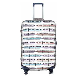 Anticsao Monorail Train Travel Dust-Proof Suitcase Cover Luggage Protector Luggage Trunk Case Accessories Holiday, weiß, xl von Anticsao