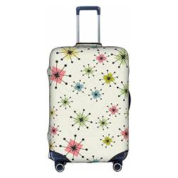 Atomic Stars Pattern Travel Dust-Proof Suitcase Cover Luggage Protector Luggage Trunk Case Accessories Holiday, weiß, L von Anticsao