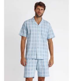 Antonio Miro für Herren. 60905-0-001201 Offener Pyjama mit kurzen Ärmeln Heute (S), Heimtextilien, Baumwolle, Kurzarm von Antonio Miro