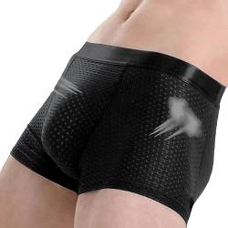 Anulely Herrenunterwäsche aus Eisseide - Atmungsaktive, gepolsterte Herren-Seidenunterwäsche | Herrenunterwäsche, sexy Boxershorts für Herren, elastische Seidenboxershorts für Herren von Anulely