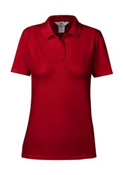 anvil Damen Fashion Basic Polo Piqué / 6280L, Einfarbig, Gr. 36 (Herstellergröße: S), Rot (RDD-Red 338) von Anvil