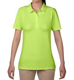 anvil Damen Fashion Basic Polo Piqué / 6280L, Einfarbig, Gr. 48 (Herstellergröße: XXL), Grün (KLM-Key Lime 332) von Anvil