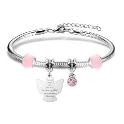 Inspirierende Armband für Frauen Mädchen Engel Glück Schmuck Erinnerung Geschenk für Geburtstag, Abschluss, Weihnachten Zurück zur Schule von Aosyoisk