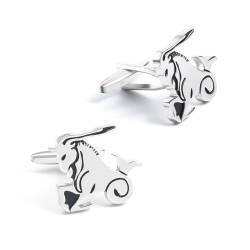 Manschettenknöpfe Silber Herren, Hemd Manschettenknöpfe Herren Sternbild Silber Cufflinks Set von Aotiwe