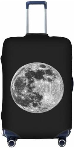 Aotmany Astronomie Vollmond-Reisegepäck-Abdeckung, passend für 45,7-81,3 cm Gepäck, elastischer Kofferüberzug, Schutz mit verdecktem Reißverschluss für Rollkoffer, TSA-geprüft, Super Moon Full Moon, L von Aotmany
