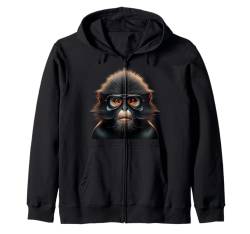 Dusky Leaf Monkey Shirt Affe Portrait Wildlife Exotic Ape Kapuzenjacke von Apes Empire