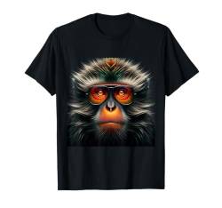 Japanisches Makakenhemd Affe Portrait Wildlife Exotic Ape T-Shirt von Apes Empire